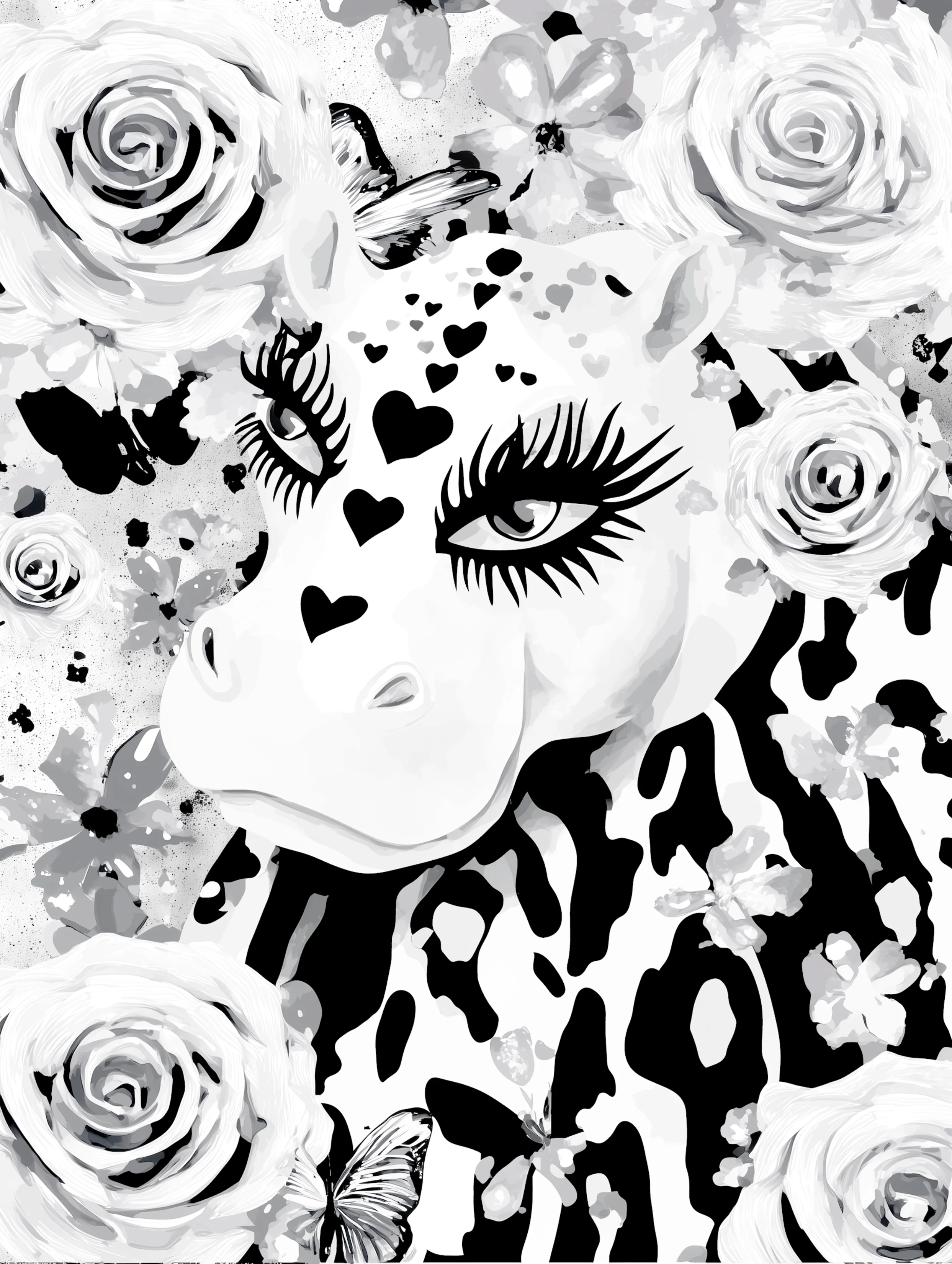 Free printable hippo coloring page featuring long lashes hippo